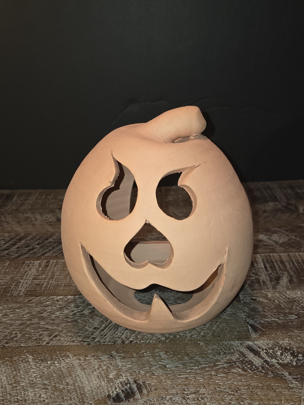 Handcrafted Terracotta Pumpkin Lantern - Natural Terracotta Orange